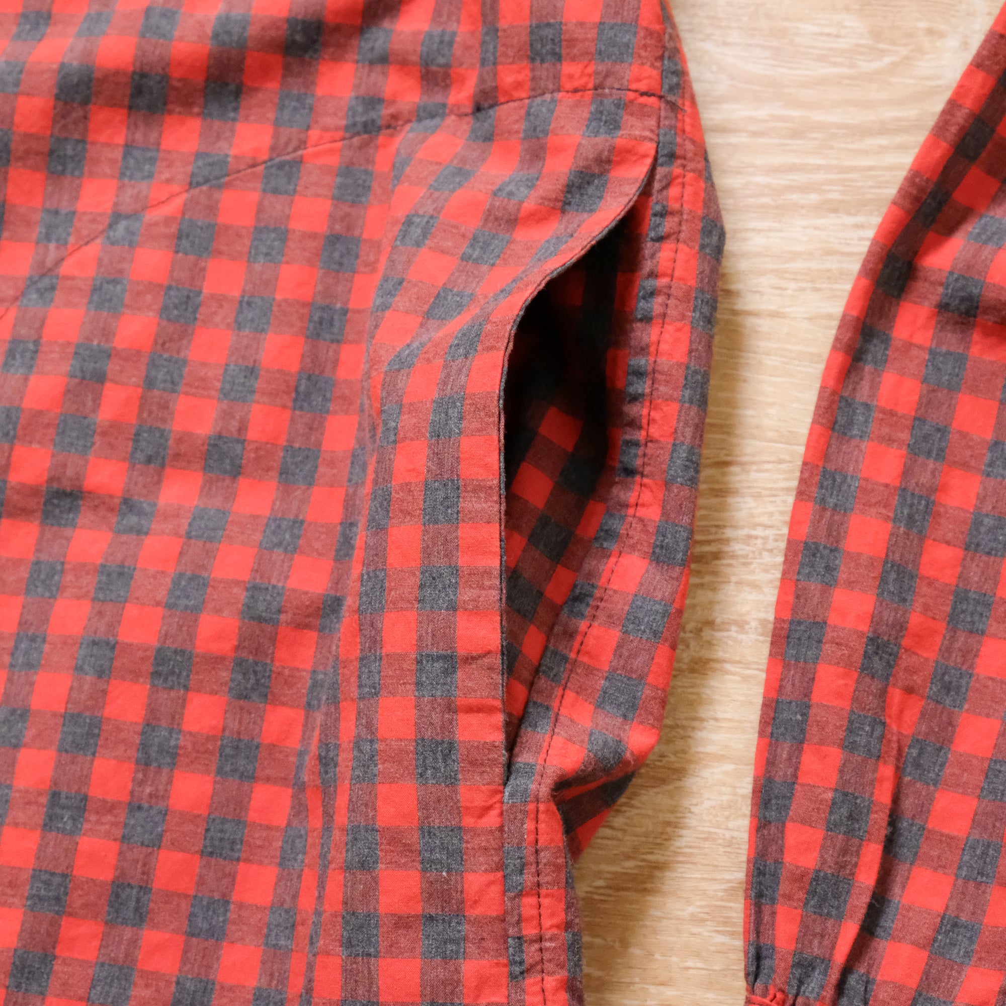 【NATURAL HIKING CLUB / NHC SURVEY SHIRT III (RED CHECK) / SIZE M】