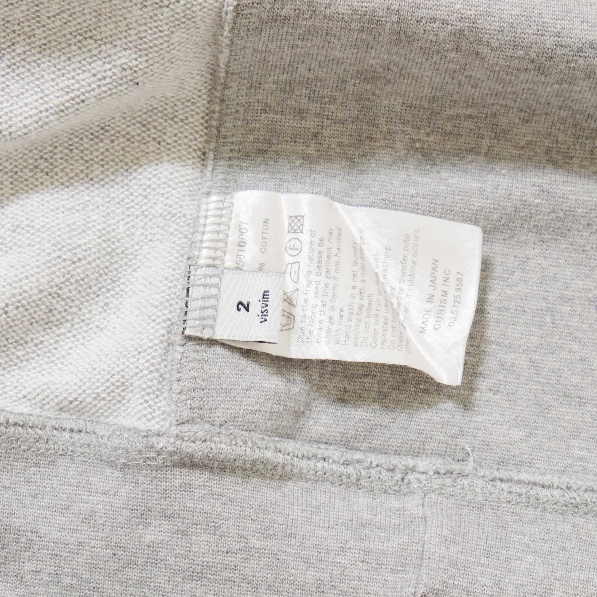 【visvim / JV CREW LS (LUXIC) GREY / SIZE 2】