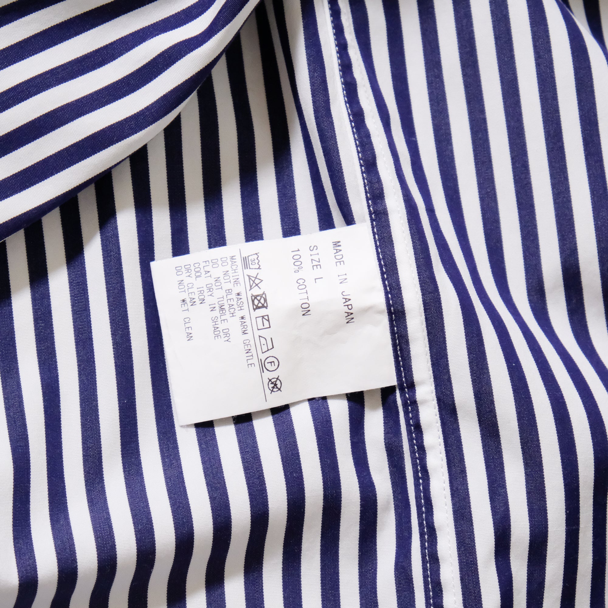 【SO SHOP &amp; HOSTEL / ROUND COLLAR SHIRT (THOMAS MASON) / SIZE L】