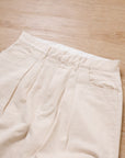 【FARAH JAPAN / TWO-TUCK WIDE TAPERED PANTS (NATURAL) / SIZE 32】