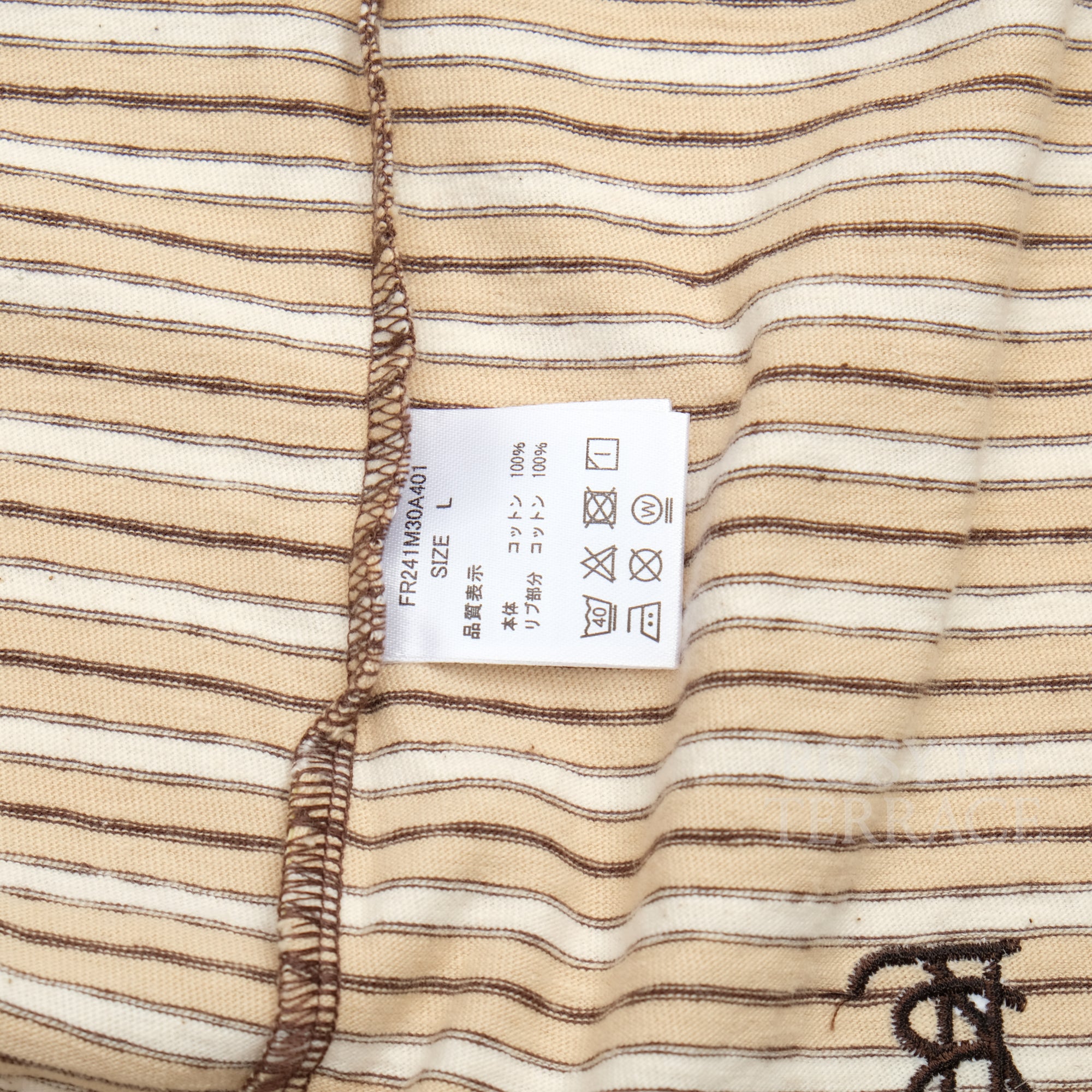 【Apple Butter Store x FARAH JAPAN / MULTI STRIPED SS TEE / SIZE L】