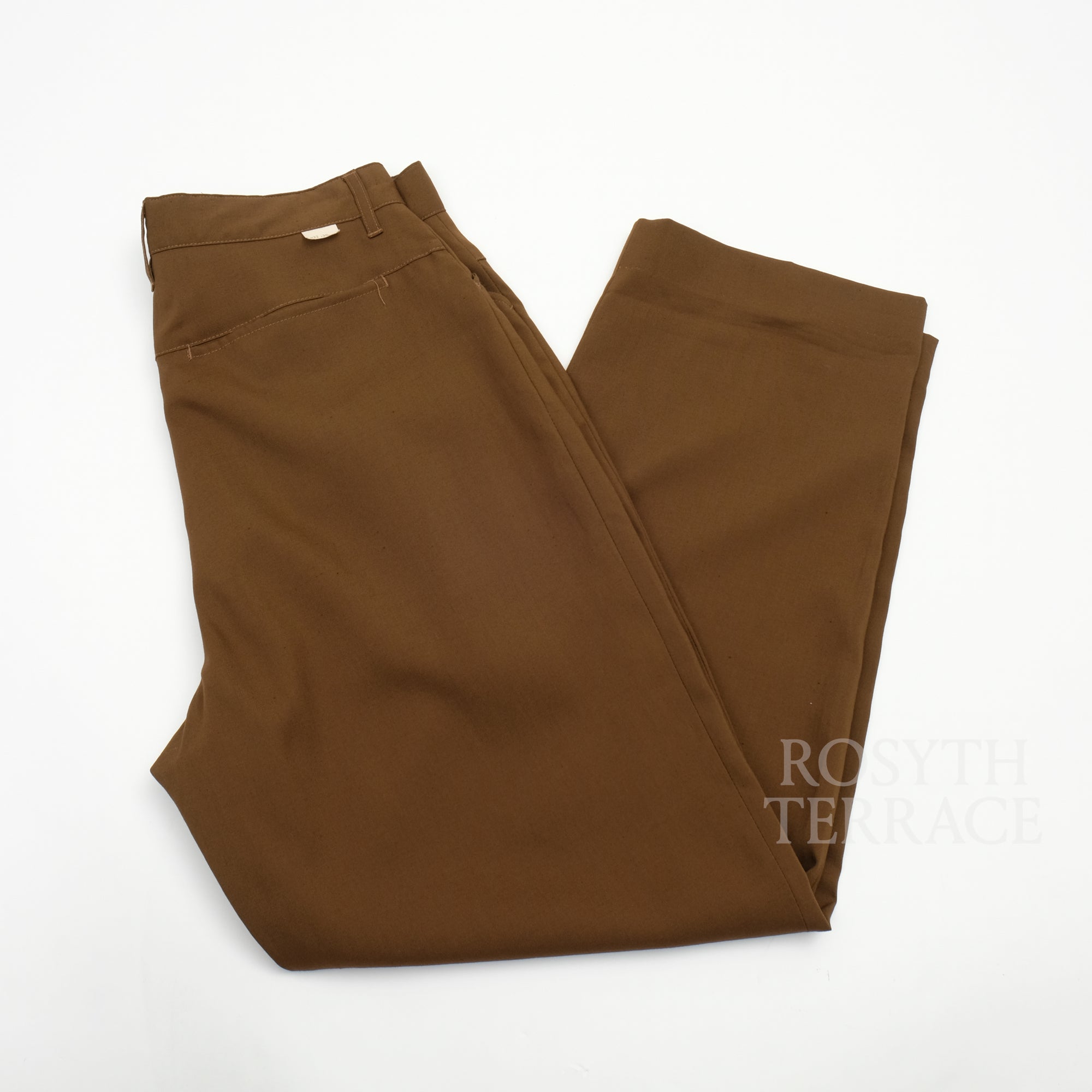 【FARAH JAPAN / TWO-TUCK WIDE TAPERED PANTS (BROWN) / SIZE 32】