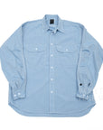 【DAIWA PIER39 / TECH ELBOW PATCH WORK SHIRT CHAMBRAY / SIZE M】