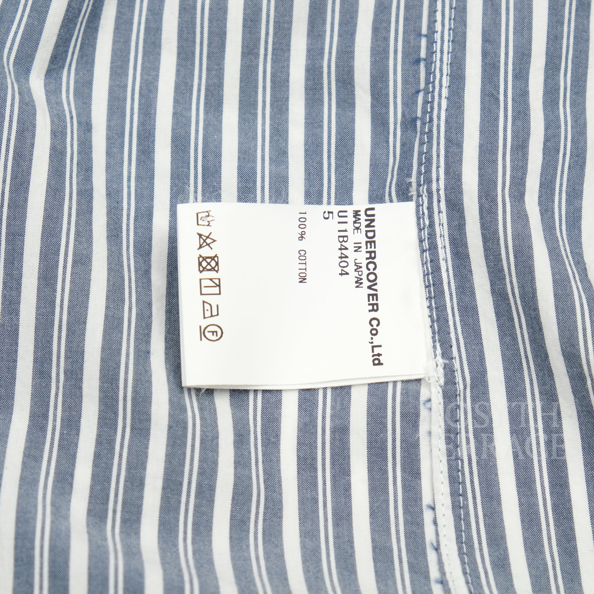 【UNDERCOVER / CUSTOM HAGI STRIPE SHIRT LS / SIZE 5】