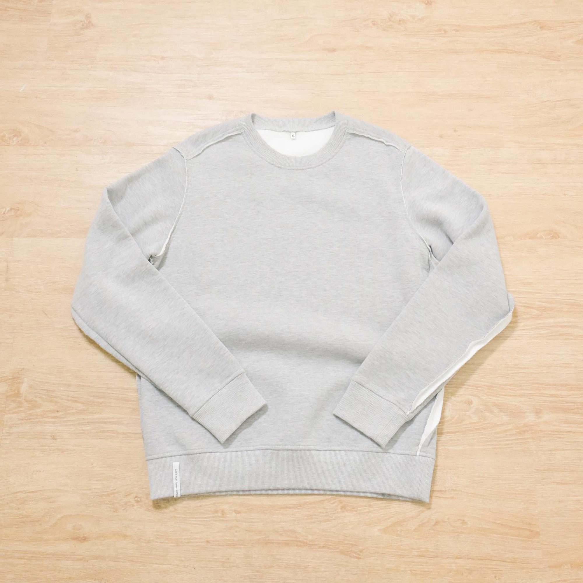 【AKA SIX BY SIMON BARKER / INVERTED CREW SWEAT GRAY / SIZE XL】