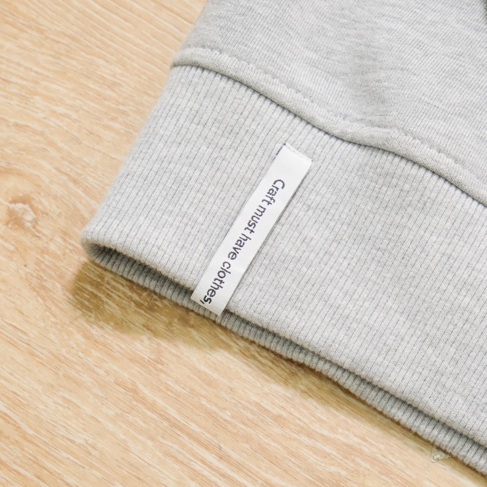 【AKA SIX BY SIMON BARKER / INVERTED CREW SWEAT GRAY / SIZE XL】