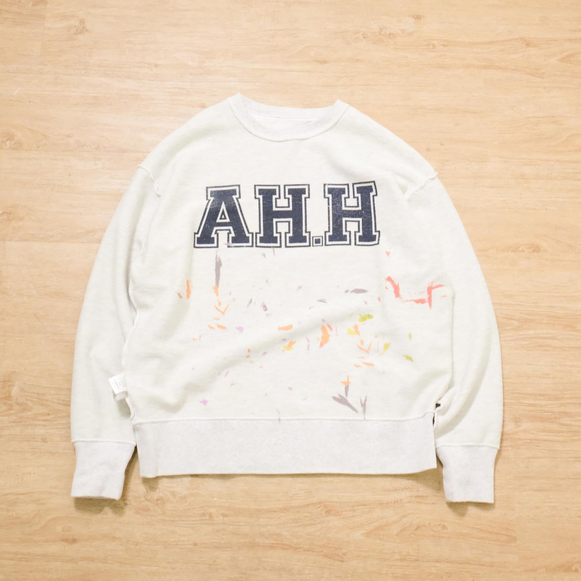 【AH.H x PAJA STUDIO x mocT / ACTION PAINTING 2 PIECE SWEAT / SIZE L】