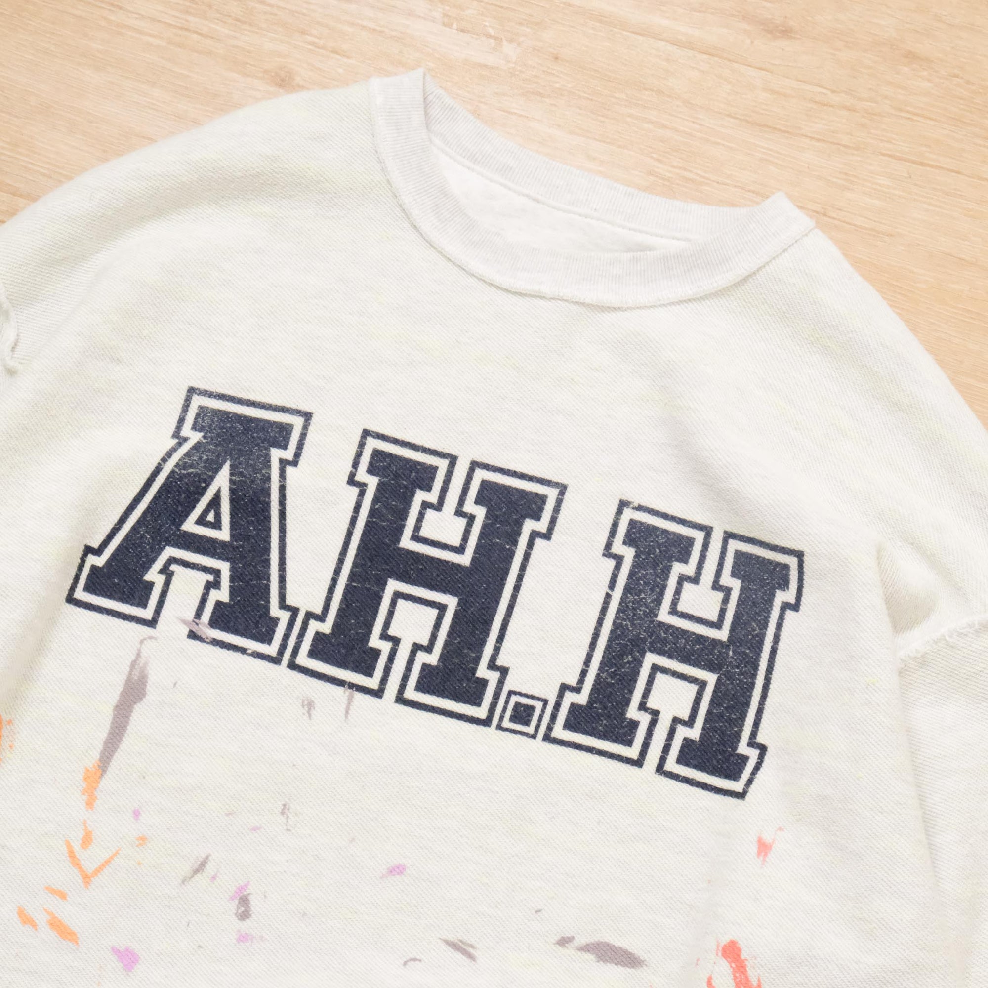 【AH.H x PAJA STUDIO x mocT / ACTION PAINTING 2 PIECE SWEAT / SIZE L】