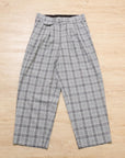 【ADULT ORIENTAL ROBES / SILHOUETTE TARTANS LINEN CHECK PANTS / SIZE 4】