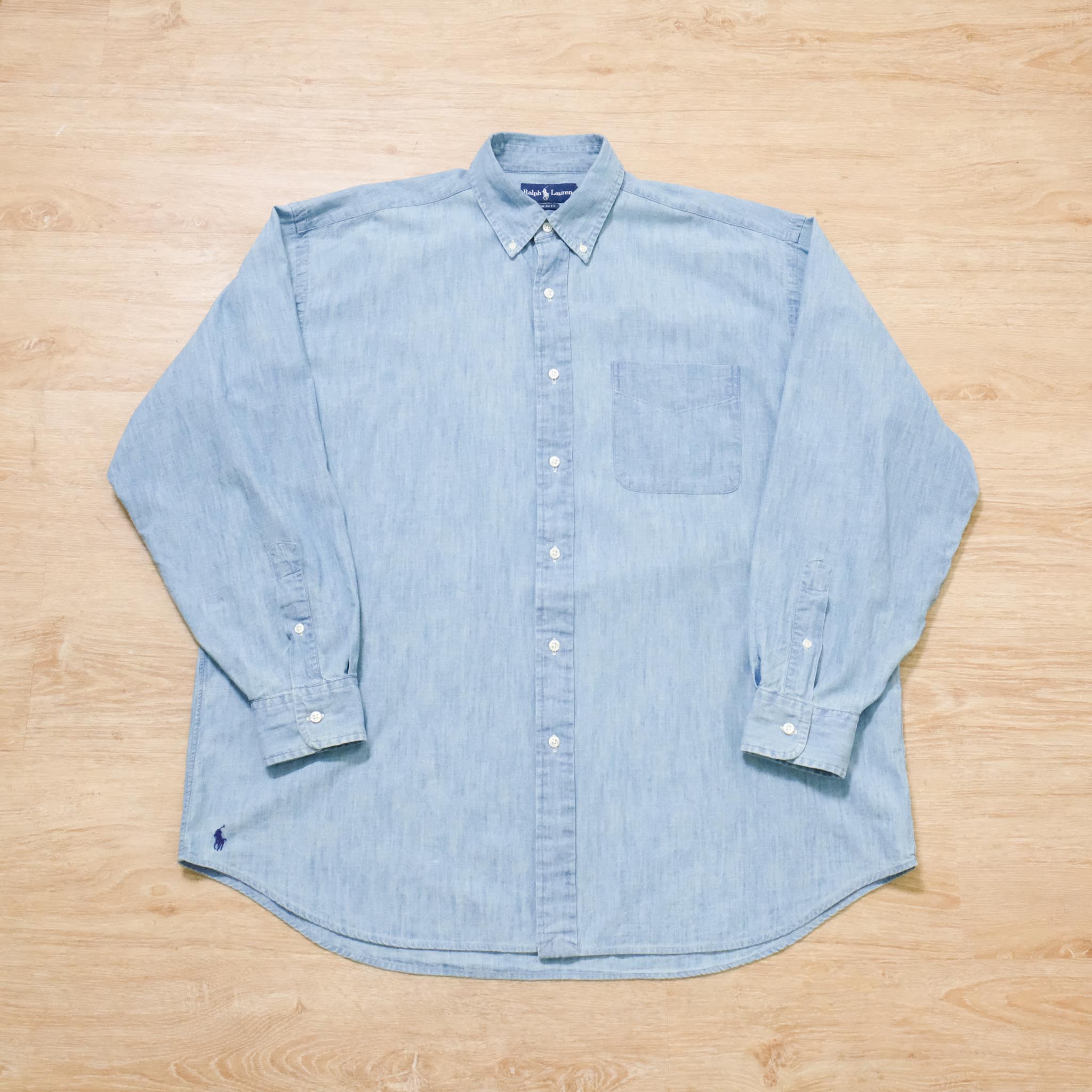 POLO by Ralph Lauren FOR BEAMS / 'THE BIG FIT' CHAMBRAY SHIRT / SIZE –  ROSYTH TERRACE