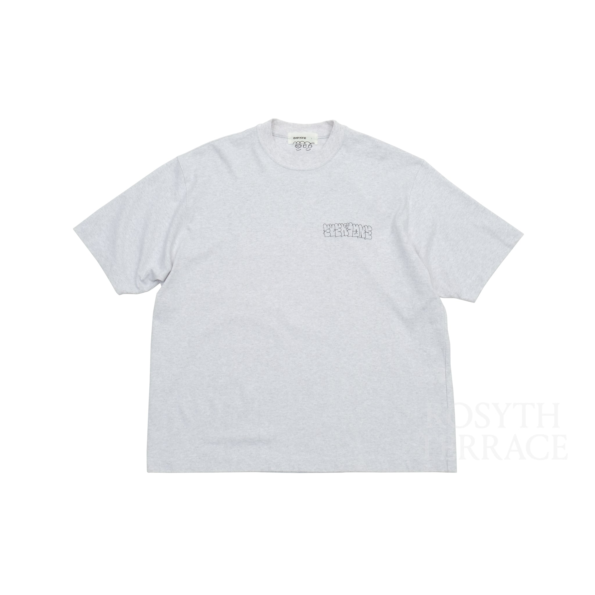 everyone j.30000 logo tee ASH GRAY L everyone j.30000 L/S TEE ロンT