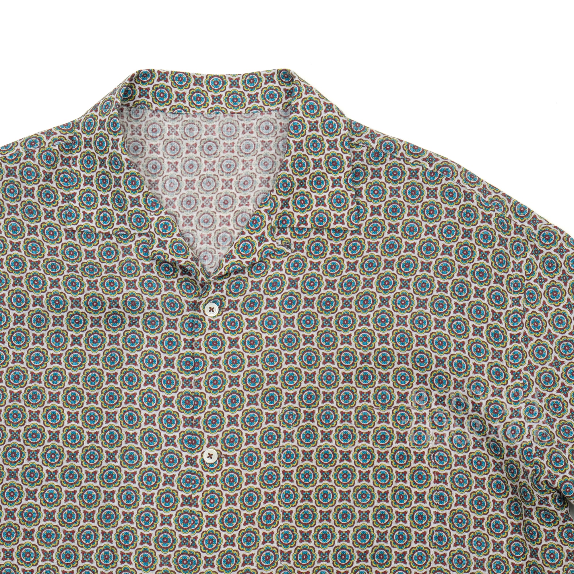【ROSYTH TERRACE / COASTAL SHIRT SS (MEDALLION) / LINEN】