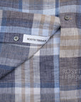 【ROSYTH TERRACE / COASTAL SHIRT SS (PLAID) / LINEN】