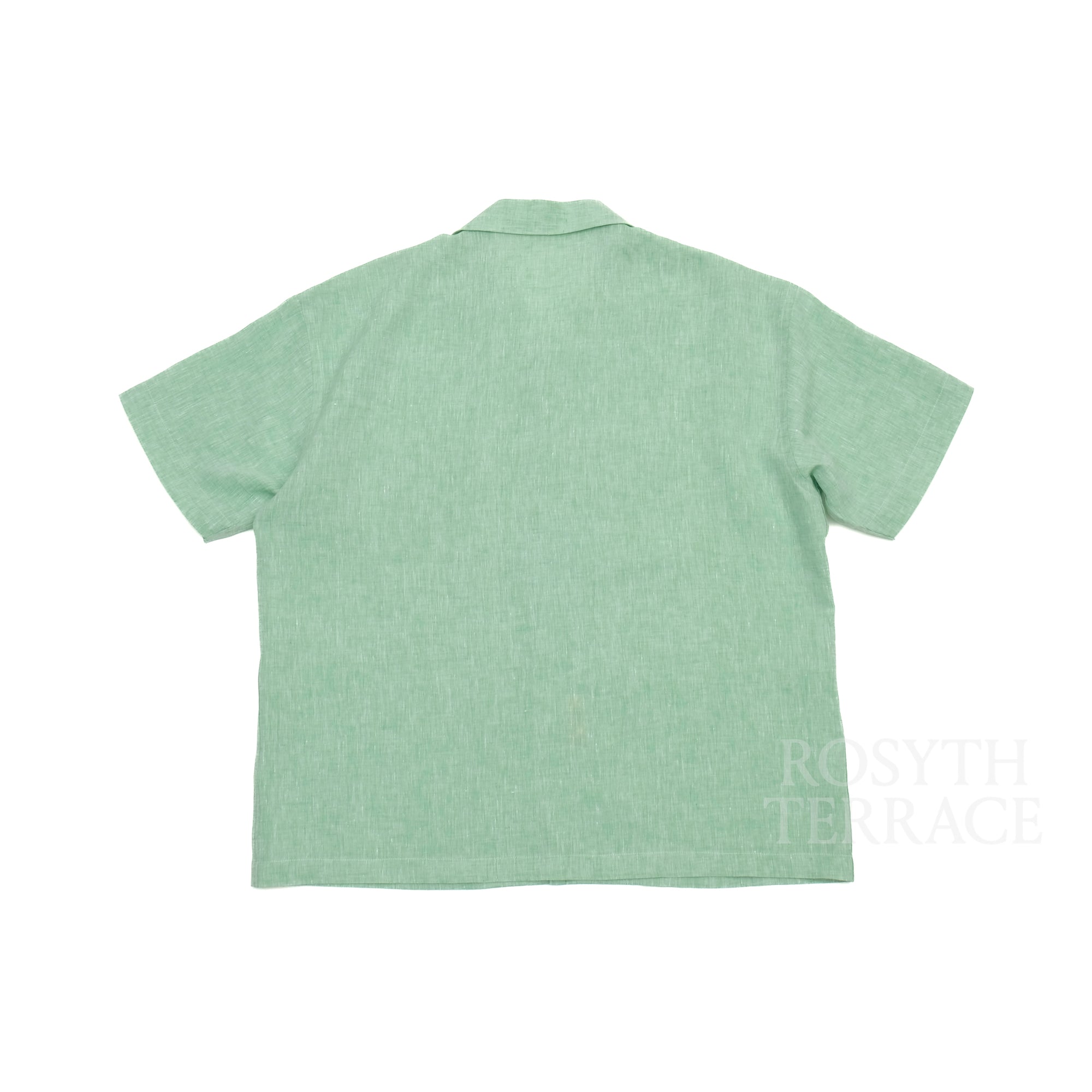 【ROSYTH TERRACE / COASTAL SHIRT SS (MINT) / MELANGE LINEN】