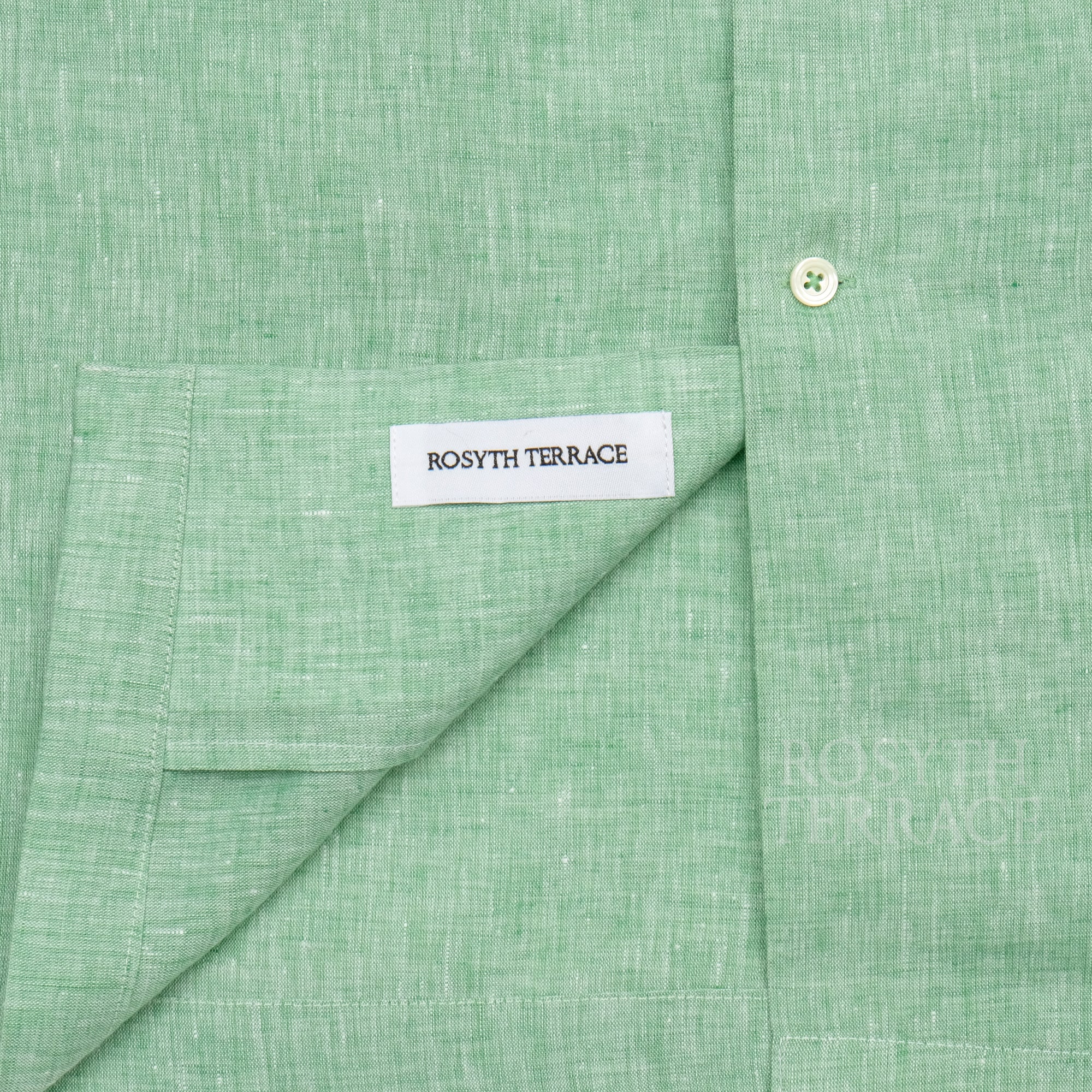 【ROSYTH TERRACE / COASTAL SHIRT SS (MINT) / MELANGE LINEN】