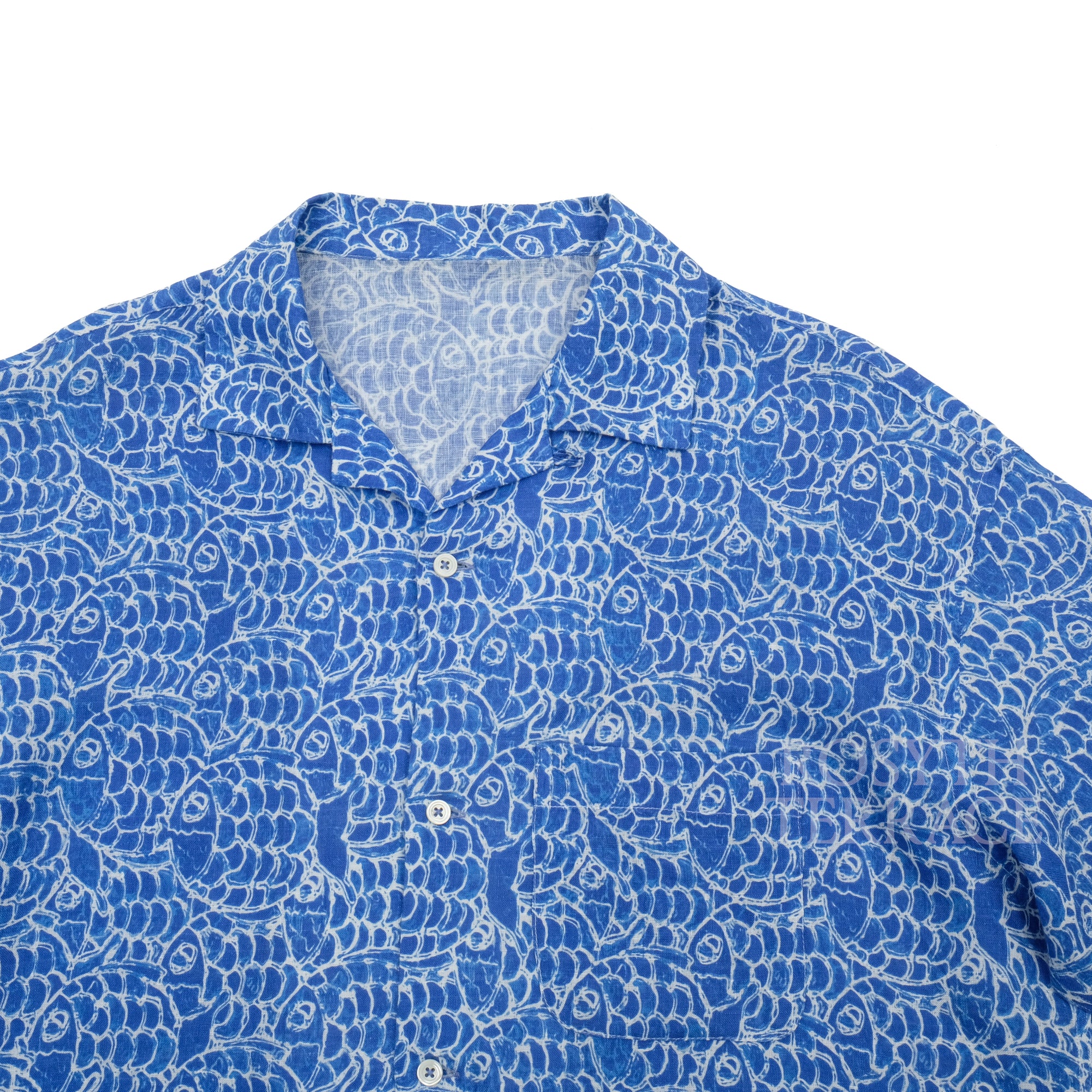 【ROSYTH TERRACE / COASTAL SHIRT SS (KOI) / LINEN】
